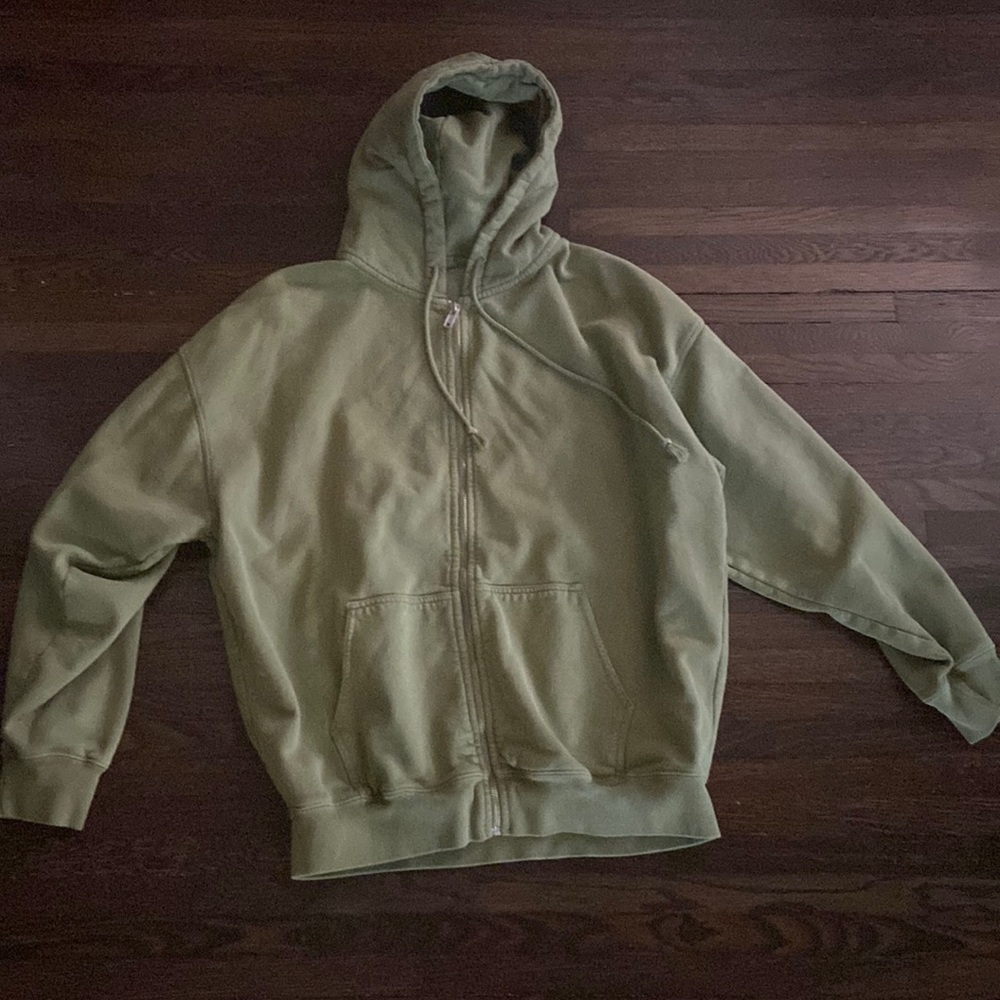 Brandy Melville Oversized fit Green John Galt Sweatshirt